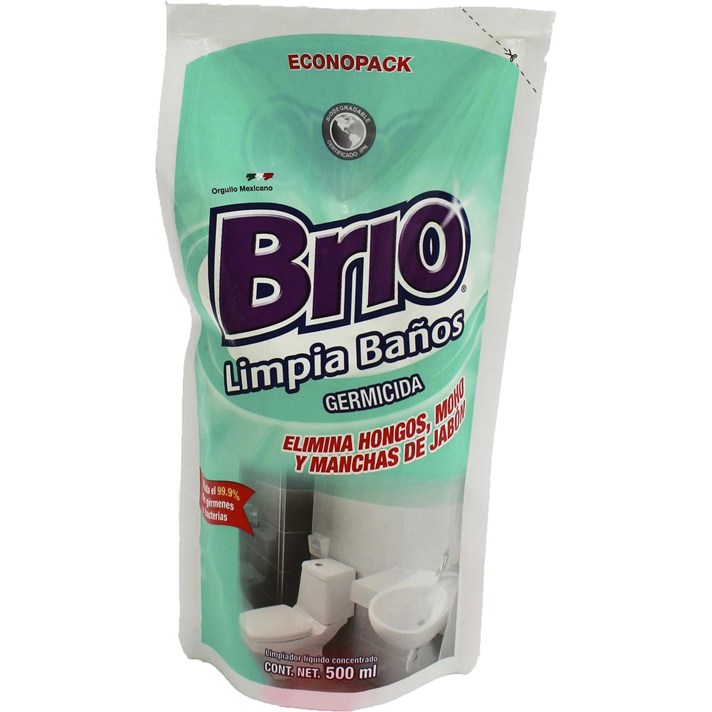 12PK - BRIO LIMPIA BAÑOS ECONOPACK 500ML