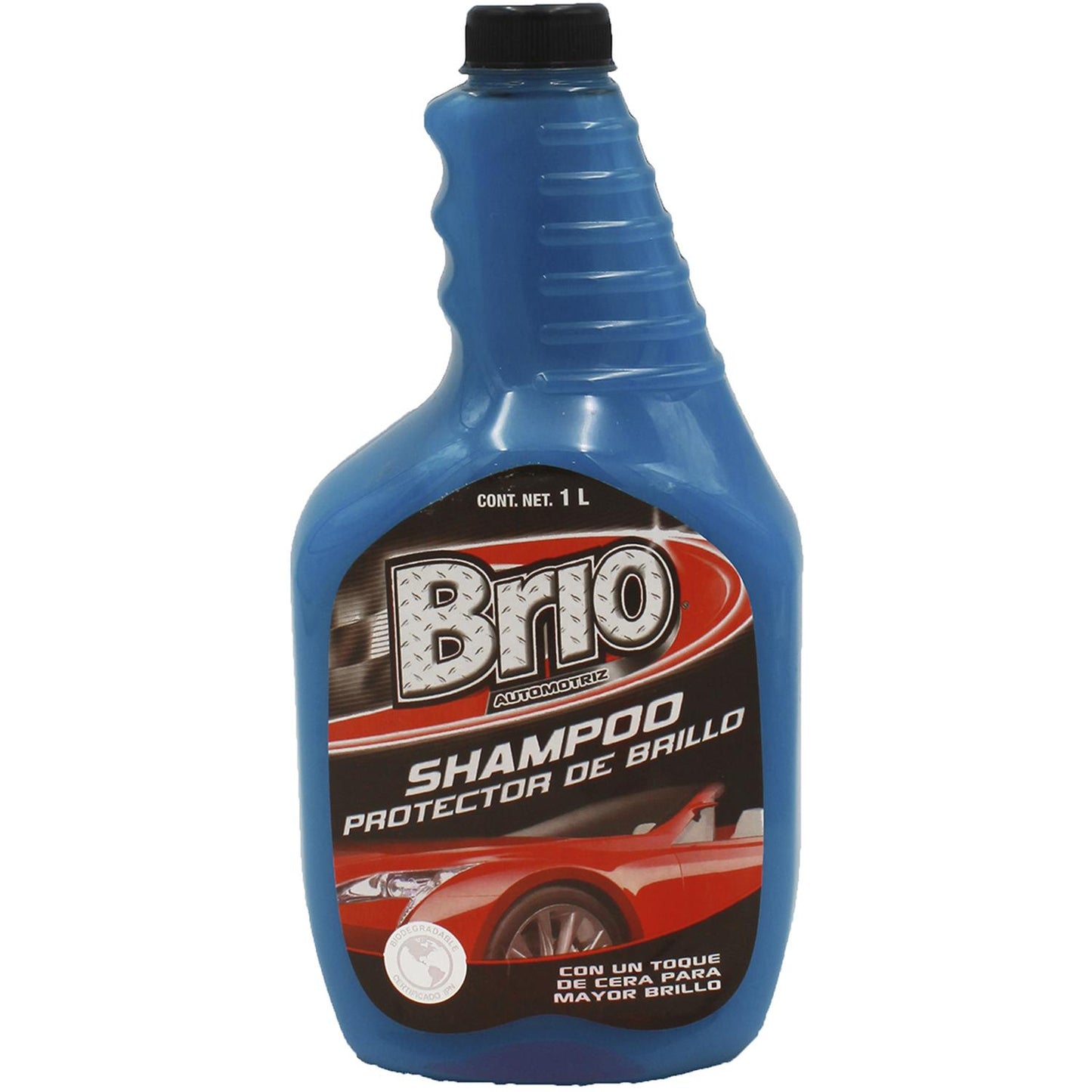 6PK - BRIO SHAMPOO AUTOMOTRIZ PROTECTOR DE BRILLO 1LT