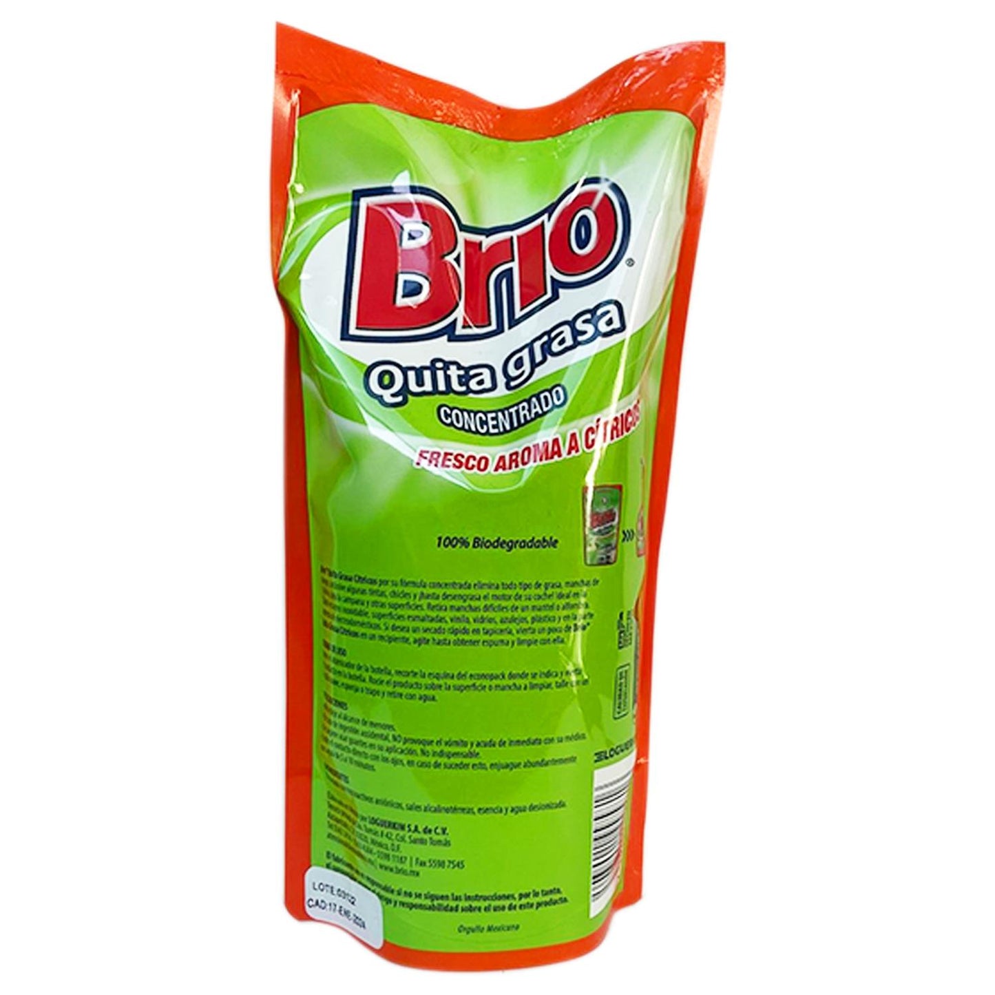 BRIO QUITA GRASA CITRICOS ECONOPACK 500ML