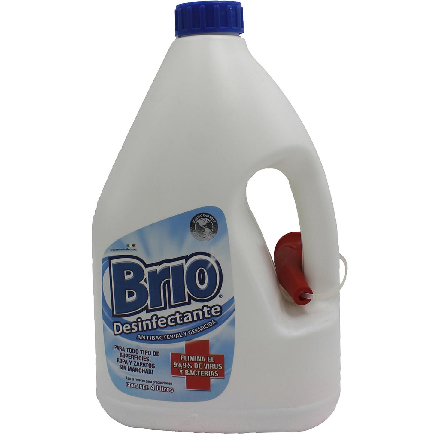 4PK - BRIO SANITIZANTE ANTIBACTERIAL GARRAFA 4LT