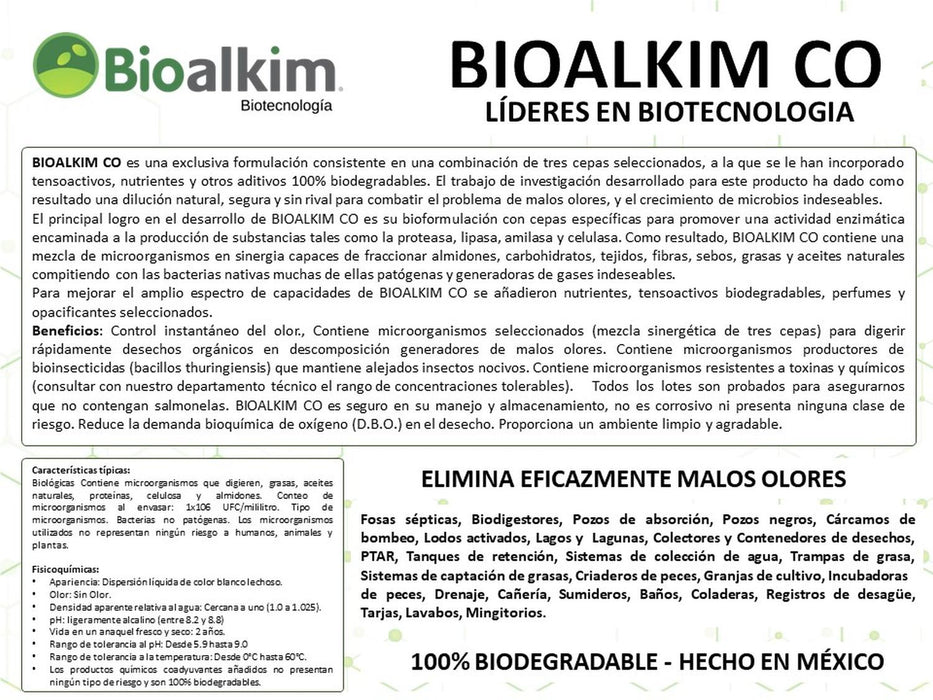 19lt - BACTERIAS ELIMA MAL OLOR Y DESINCRUSTANTE BAÑOS, CAÑOS, DRENAJE, REGISTROS